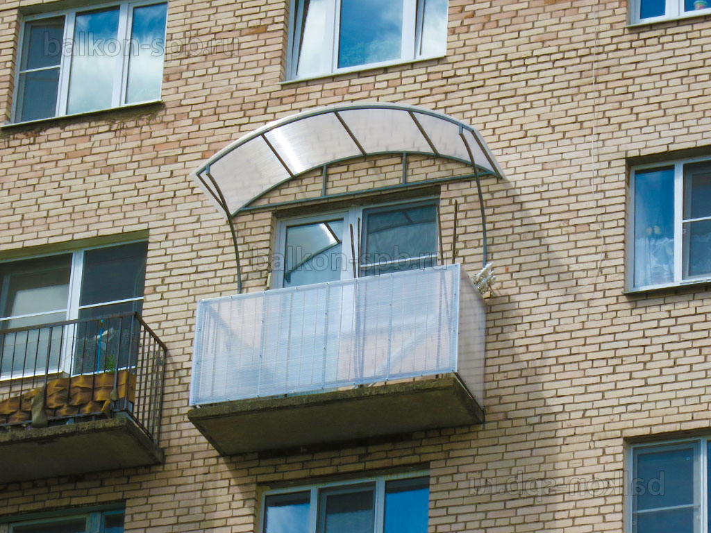 Купить навес над балконом из поликарбоната в ремонты-бмв.рф от руб. за метр квадратный