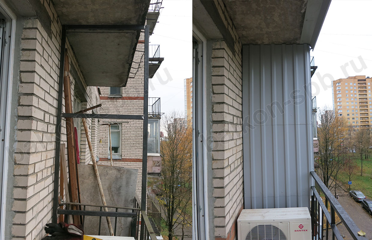 Балконная перегородка: материал, конструкция, установка